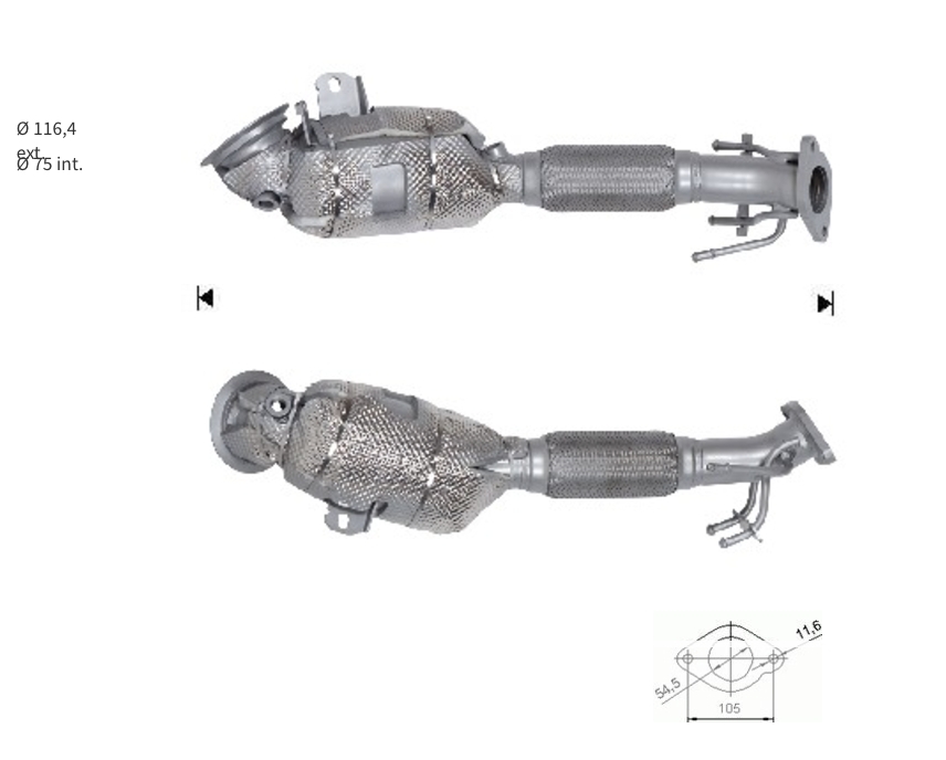 Catalyseur C-MAX 1.0i 12V FORD -2382016