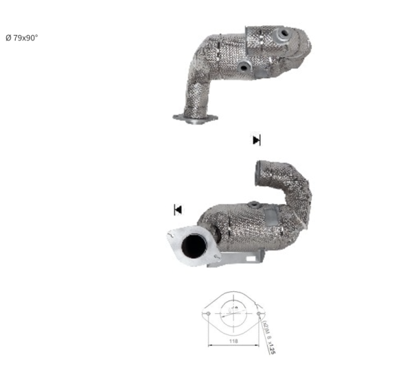 Catalyseur MERCEDES A250, 2474902101