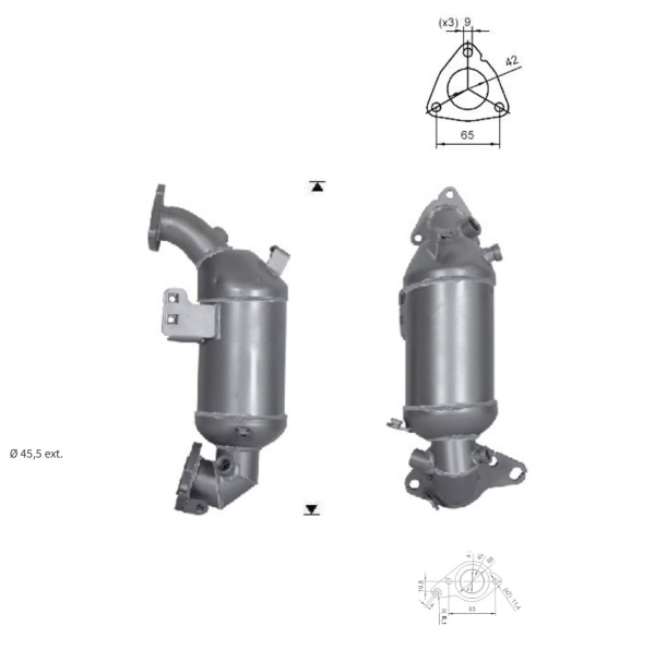 CATALYSEUR TOYOTA 2505133110