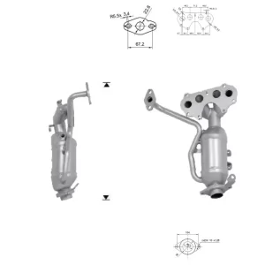 CATALYSEUR OYOTA YARIS 1.5i VVTI