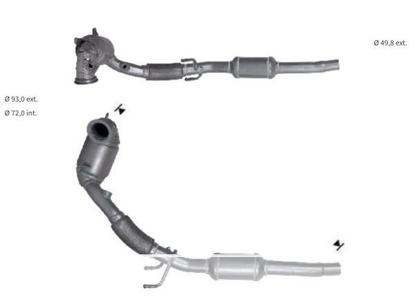 CATALYSEUR WOLKSWAGEN 2K0254500EX