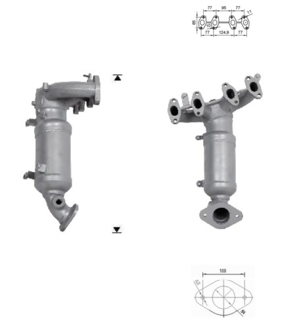 CATALYSEUR ALFA ROMEO MI-TO 1.4i 8V