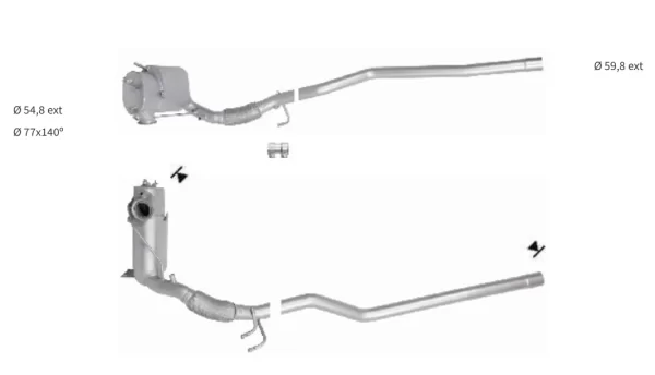 Filtre a particules VW TIGUAN 2.0TDI
