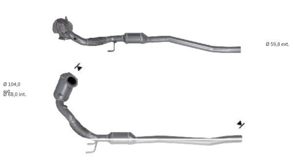 CATALYSEUR AUDI, SEAT, SKODA, VW 5Q0254504X