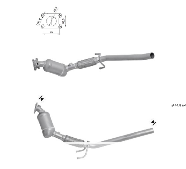 Catalyseur> 6C0254500RX, 6C0254501SX,