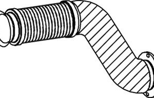 Pot d’échappement devant MERCEDES – BUS