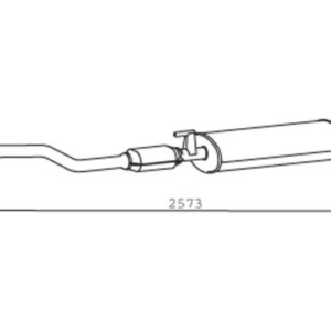 CATALYSEUR + SILENCER MERCEDES-BENZ
