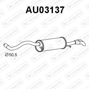 Silencieux arrière|VENEPORTE 8D0253609BM-8D0253609T-