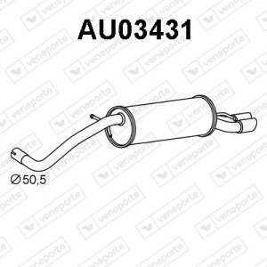 Silencieux arrière|VENEPORTE 8X0253609E-8X0253609G-8X0253609S-