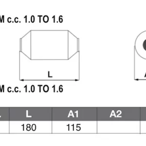 CATALYSEUR UNIVERSAL 1.0cc>1.6cc