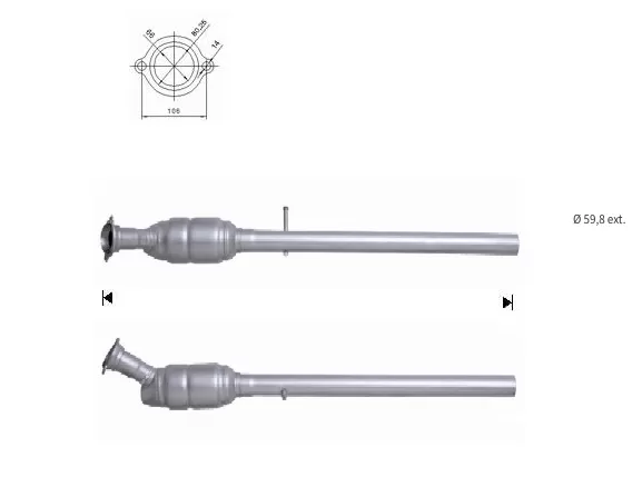 CATALYSEUR MERCEDES VITO 109TD CDi