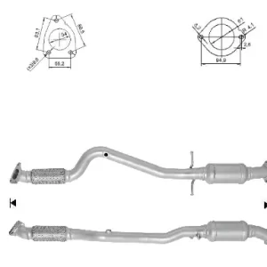 CATALYSEUR OPEL ASTRA 1.4i Turbo 16V