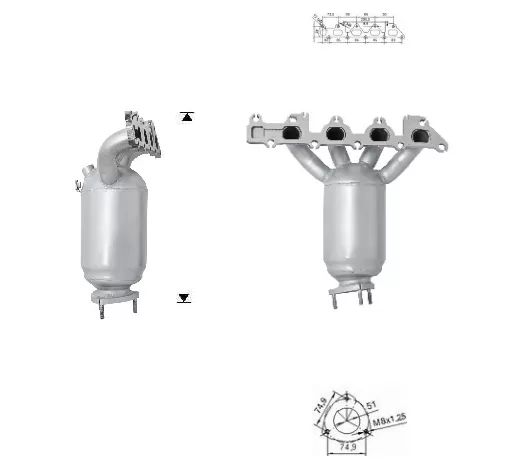 CATALYSEUR OPEL ASTRA 1.8i 16V