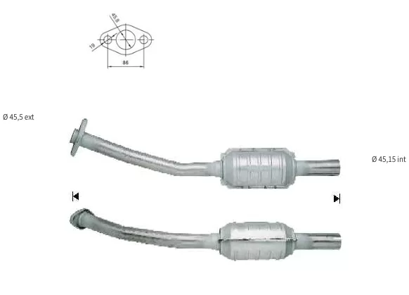 CATALYSEUR OPEL CORSA B