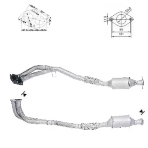 CATALYSEUR OPEL VECTRA 1.6i