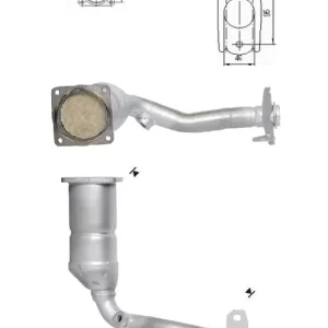 CATALYSEUR PEUGEOT 206 1.6i 16V