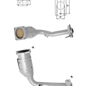 CATALYSEUR PEUGEOT 206+ 1.1i 8V