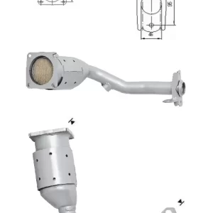 CATALYSEUR PEUGEOT 206+ 1.4i 8V