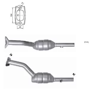 CATALYSEUR RENAULT CLIO 1.2i 16V