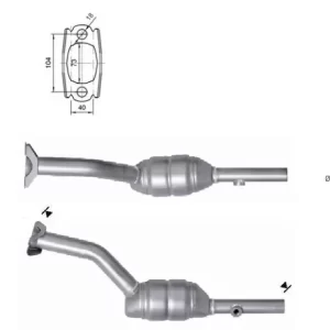 CATALYSEUR RENAULT CLIO 1.2i 16V