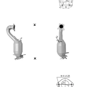 CATALYSEUR VW EOS 1.4i 16V TSI