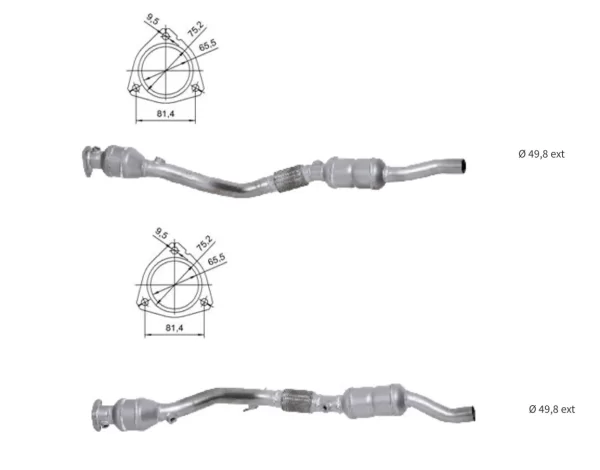 CATALYSEUR A6 DROIT+GAUCHE