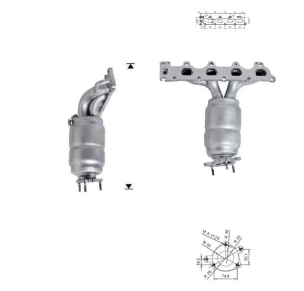 CATALYSEUR OPEL ASTRA 1.6i