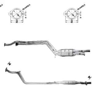 CATALYSEUR MERCEDES W124,T124
