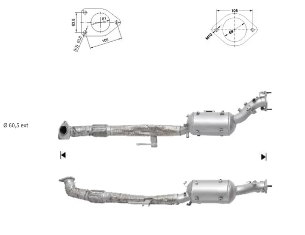 Filtre a particules NISSAN MURANO 2.5TD