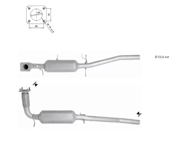 Filtre a particules FORD TRANSIT 2.2TD
