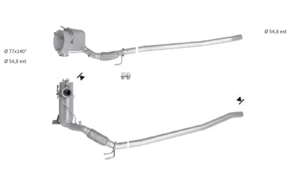 Filtre a particules VW PASSAT VI 2.0TDI