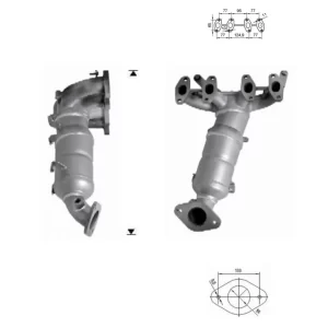 CATALYSEUR FIAT LINEA 1.4i 8V