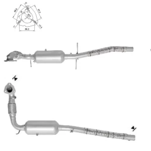Filtre a particules FORD TRANSIT 2.2TD