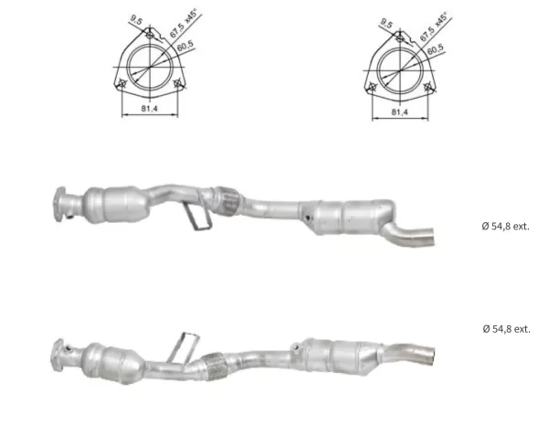 CATALYSEUR AUDI A4 3.0i lado DROIT+GAUCHE