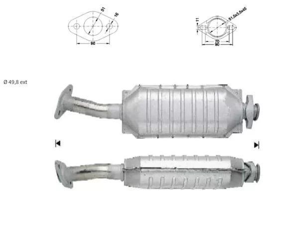CATALYSEUR OPEL ASTRA 2.0i 16V GSI