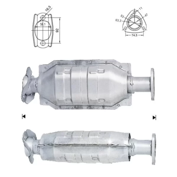 CATALYSEUR HONDA CIVIC 1.5i 16V Coupé
