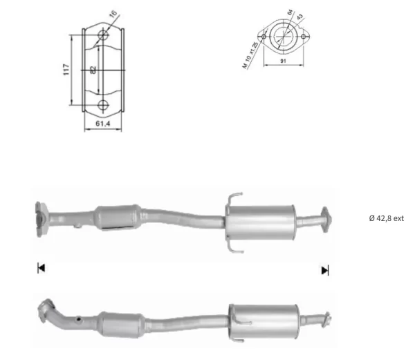 CATALYSEUR TOYOTA C-HR 1.8i