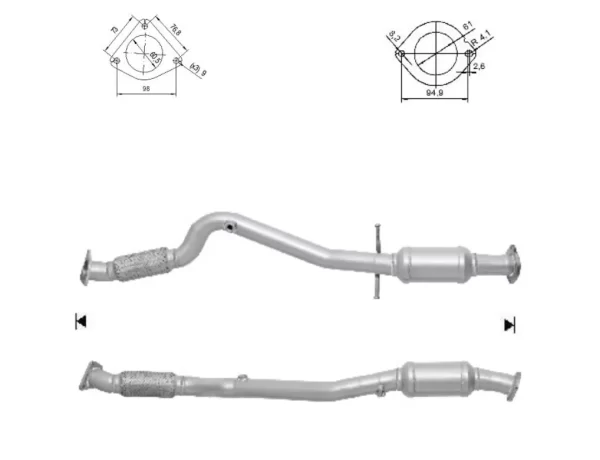 CATALYSEUR OPEL ASTRA 1.6i Turbo 16V