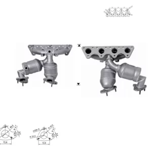 CATALYSEUR AUDI A3 2.0i 16V FSI