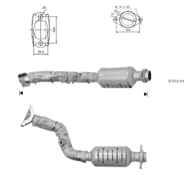CATALYSEUR NISSAN QASHQAI 2.0i MR20DE