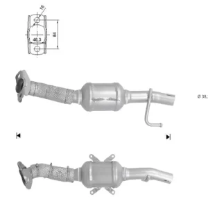 CATALYSEUR MITSUBISHI MIRAGE 1.2i 12V