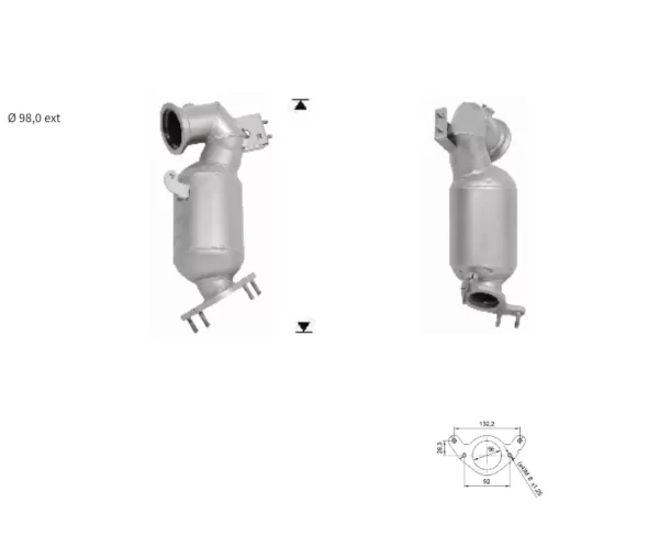 CATALYSEUR OPEL ASTRA 1.4i Turbo 16V