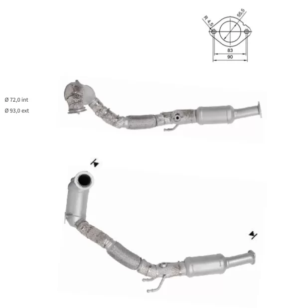 CATALYSEUR AUDI A3 1.4i e-tron