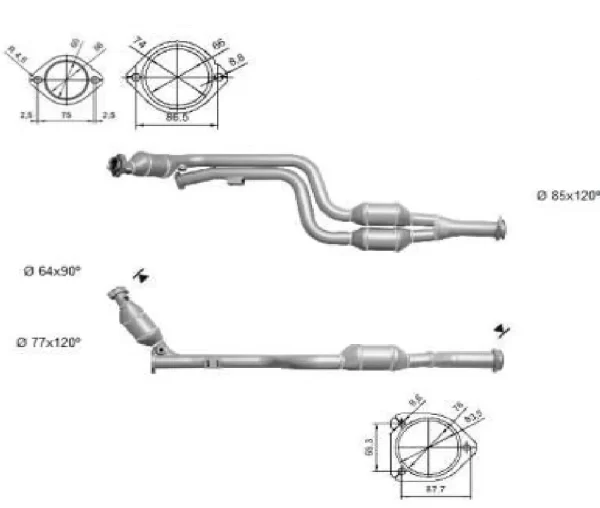 CATALYSEUR MERCEDES CLK