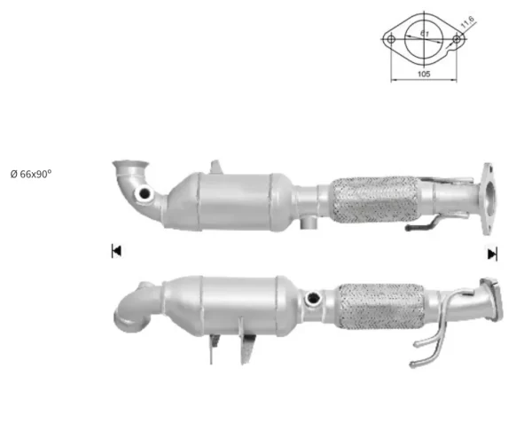 CATALYSEUR FORD C-MAX 2.0TD TDCI