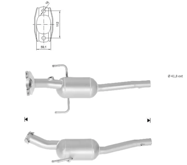 CATALYSEUR MITSUBISHI COLT 1.3i