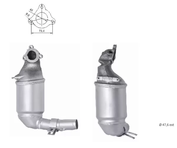 CATALYSEUR FIAT IDEA 1.3TD