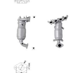 CATALYSEUR FIAT 500L 1.4i MPI