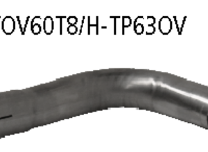 Tuyau de sortie unique pour Volvo VOV60T8/H-TP63OV