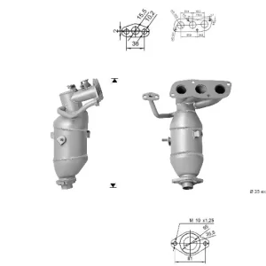 CATALYSEUR TOYOTA IQ 1.0i 12V